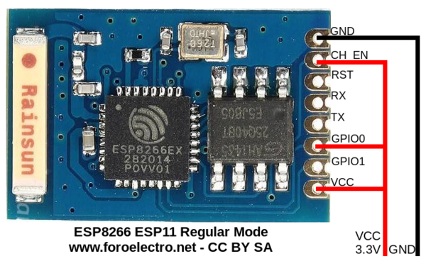 ESP8266 ESP11 Regular Mode