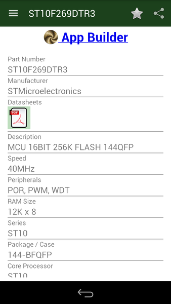 Datasheets - Detail