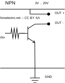 Usar transistor NPN como switch o relé con un microcontrolador