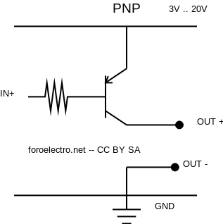 Usar transistor PNP como switch o relé con un microcontrolador