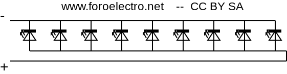 Conexión LEDs paralelo truco 3 cables