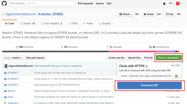 STM32 en Arduino IDE 00 - Descargar de GitHub