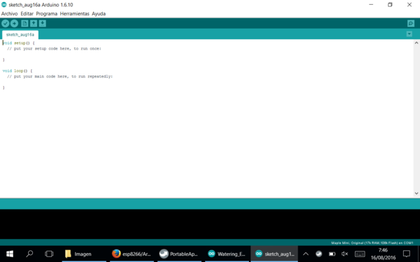 STM32 en Arduino IDE 00 - Abrir Arduino IDE