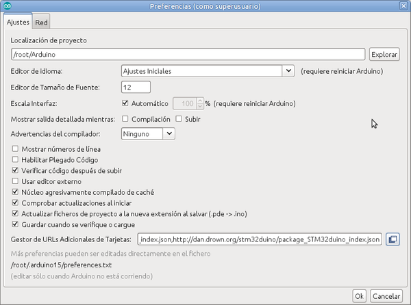 STM32 en Arduino IDE 05 - Anadir URL de tarjetas C