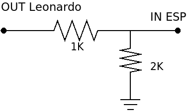 Divisor tension entre Leonardo y ESP