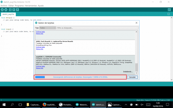 DigiSpark AVR en Arduino IDE 06 - Esperar instalacion.png